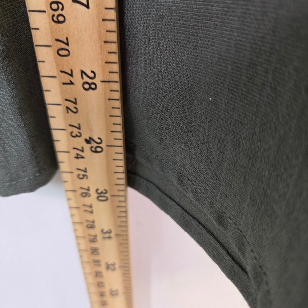 Olive Green Halter Neck Tapered Leg Jumpsuit with Back Zip and Belt Loops - Picture 6 of 9